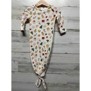 Starting Out 0-6m Holiday Knot Gown GUC